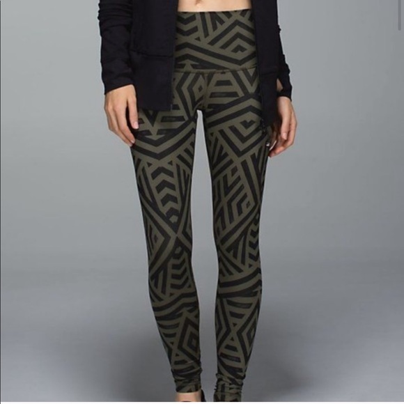 lululemon athletica Pants - Lululemon shuffle Aztec  Luxtreme Leggings Size 10